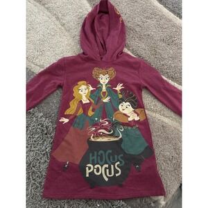 19. Disney Hocus Pocus Sanderson Sisters Hooded Sweatshirt Dress Kids XS 4/5